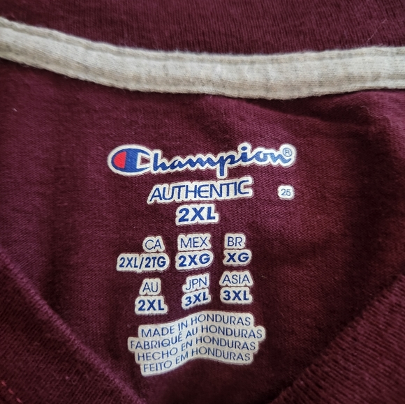 CHAMPION GRAFFITI MARKERD L.A. T SHIRT **** Burgandy Color*** - Picture 2 of 4